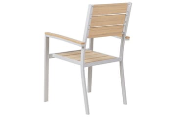 Karmstol Utomhus Edmundston - Beige/Vit - Utemöbler & utemiljö - Balkong & altan - Balkongmöbler - Balkongstol