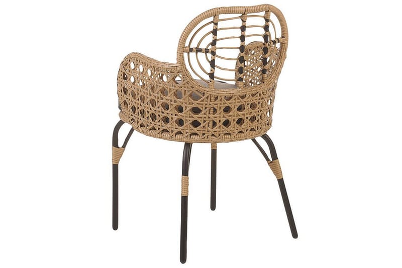 Karmstol Utomhus Leamington 4 st - Natural/Beige/Grå/Svart - Utemöbler & utemiljö - Balkong & altan - Balkongmöbler - Balkongstol