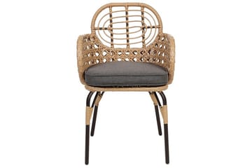 Karmstol Utomhus Leamington - Natural/Beige/Grå/Svart - Utemöbler & utemiljö - Balkong & altan - Balkongmöbler - Balkongstol