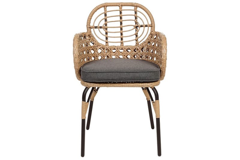 Karmstol Utomhus Leamington - Natural/Beige/Grå/Svart - Utemöbler & utemiljö - Balkong & altan - Balkongmöbler - Balkongstol