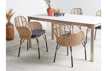 Karmstol Utomhus Leamington - Natural/Beige/Grå/Svart - Utemöbler & utemiljö - Balkong & altan - Balkongmöbler - Balkongstol