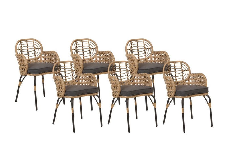 Karmstol Utomhus Leamington - Natural/Beige/Grå/Svart - Utemöbler & utemiljö - Balkong & altan - Balkongmöbler - Balkongstol