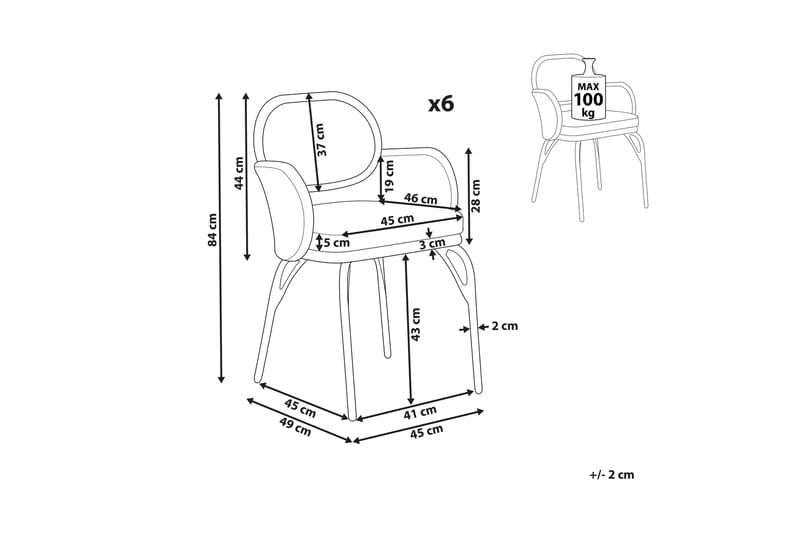 Karmstol Utomhus Leamington - Natural/Beige/Grå/Svart - Utemöbler & utemiljö - Balkong & altan - Balkongmöbler - Balkongstol
