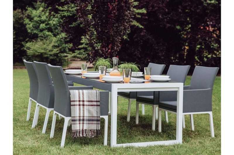 Karmstol Utomhus Monteroni - Grå/Vit - Utemöbler & utemiljö - Balkong & altan - Balkongmöbler - Balkongstol