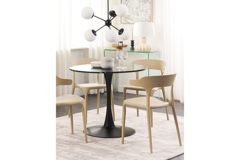 Karmstol Utomhus Squinzano 4 st - Beige - Utemöbler & utemiljö - Balkong & altan - Balkongmöbler - Balkongstol