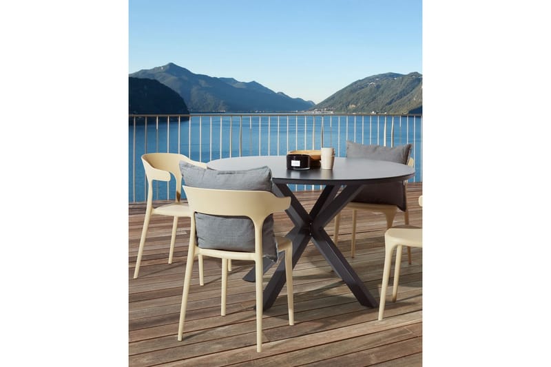 Karmstol Utomhus Squinzano 4 st - Beige - Utemöbler & utemiljö - Balkong & altan - Balkongmöbler - Balkongstol