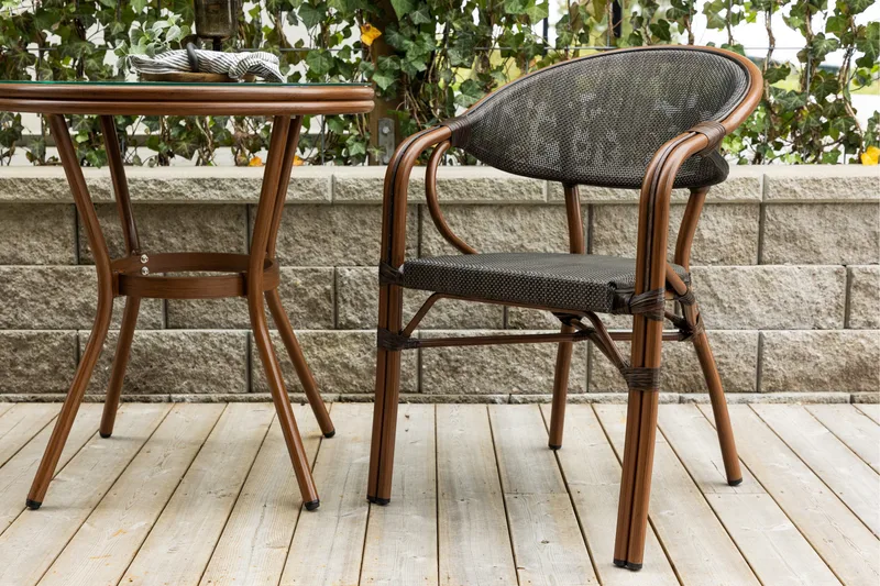 Vila Karmstol Utomhus - Svart - Utemöbler & utemiljö - Balkong & altan - Balkongmöbler - Balkongstol