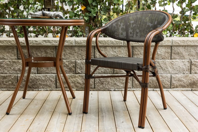 Vila Karmstol Utomhus - Svart - Utemöbler & utemiljö - Balkong & altan - Balkongmöbler - Balkongstol