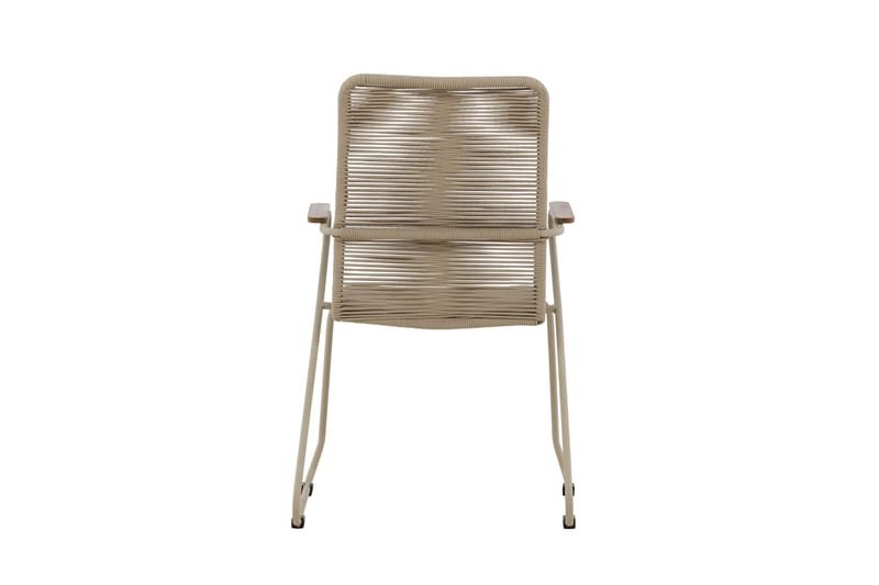 Karmstolar utomhus (med armstöd) Venture Home Bois Diningchair - Beige / Beige Rope FSC Mix Beige - Utemöbler & utemiljö - Balkong & altan - Balkongmöbler - Balkongstol