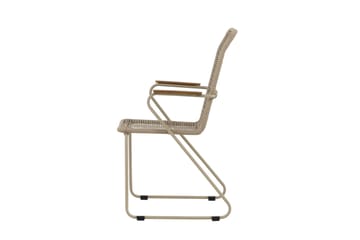 Karmstolar utomhus (med armstöd) Venture Home Bois Diningchair - Beige / Beige Rope FSC Mix Beige - Utemöbler & utemiljö - Balkong & altan - Balkongmöbler - Balkongstol