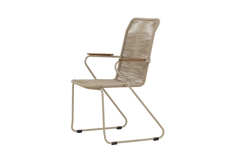Karmstolar utomhus (med armstöd) Venture Home Bois Diningchair - Beige / Beige Rope FSC Mix Beige - Utemöbler & utemiljö - Balkong & altan - Balkongmöbler - Balkongstol