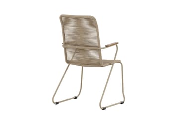 Karmstolar utomhus (med armstöd) Venture Home Bois Diningchair - Beige / Beige Rope FSC Mix Beige - Utemöbler & utemiljö - Balkong & altan - Balkongmöbler - Balkongstol