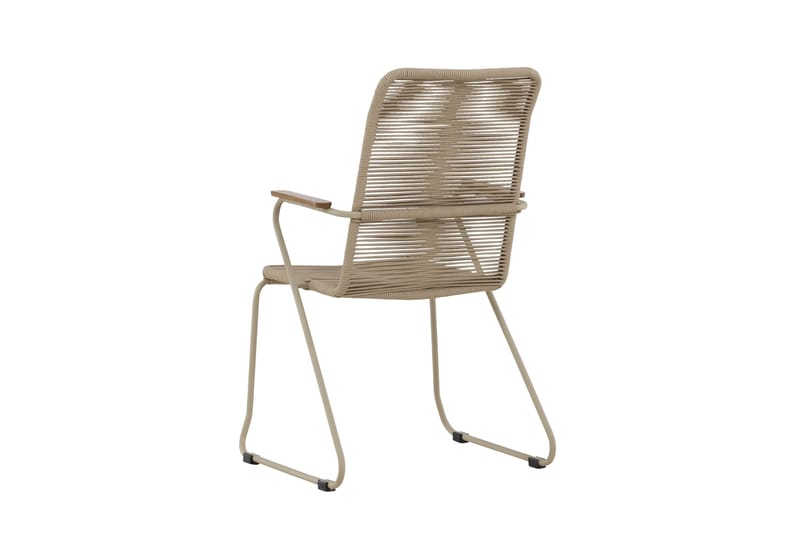 Karmstolar utomhus (med armstöd) Venture Home Bois Diningchair - Beige / Beige Rope FSC Mix Beige - Utemöbler & utemiljö - Balkong & altan - Balkongmöbler - Balkongstol