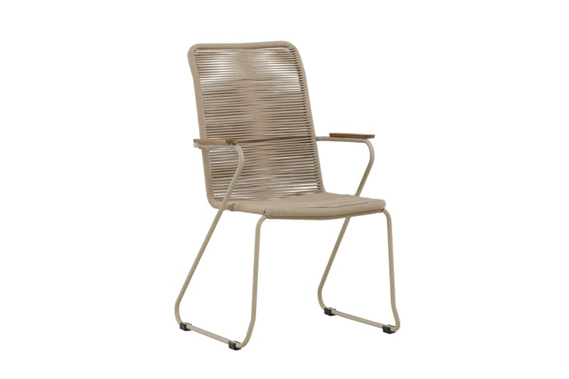 Karmstolar utomhus (med armstöd) Venture Home Bois Diningchair - Beige / Beige Rope FSC Mix Beige - Utemöbler & utemiljö - Balkong & altan - Balkongmöbler - Balkongstol
