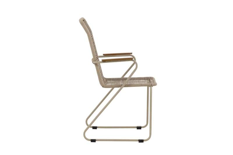 Karmstolar utomhus (med armstöd) Venture Home Bois Diningchair - Beige / Beige Rope FSC Mix Beige - Utemöbler & utemiljö - Balkong & altan - Balkongmöbler - Balkongstol