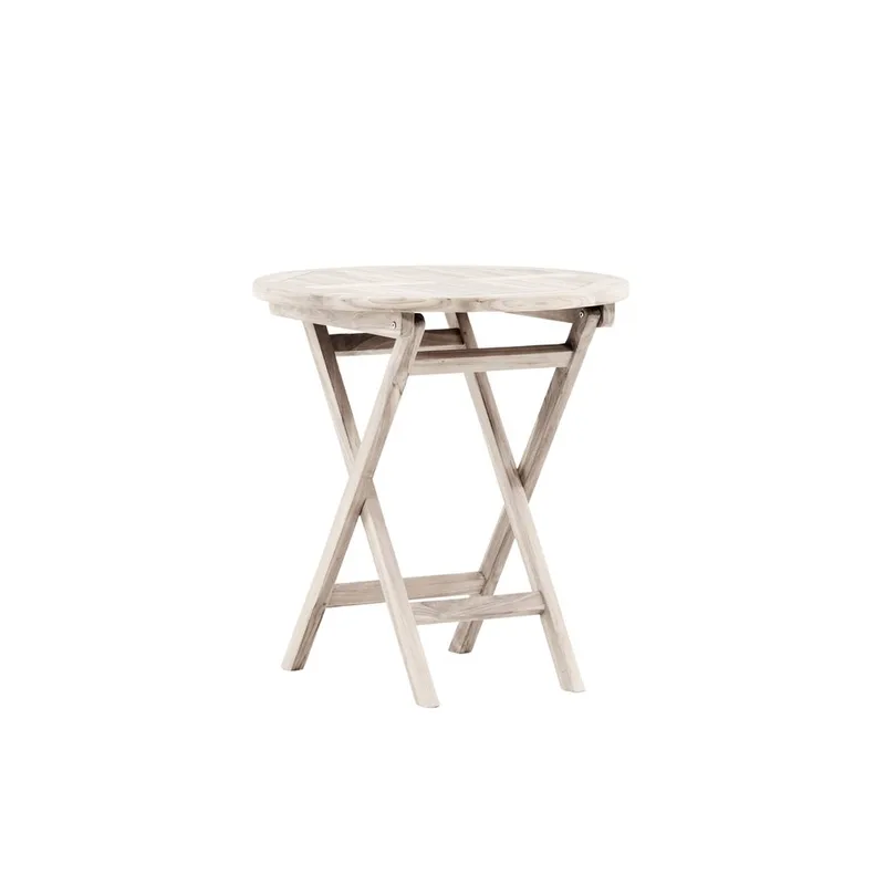 Kenya Cafébord 70 cm - Whitewash - Utemöbler & utemiljö - Balkong & altan - Balkongmöbler - Balkongbord