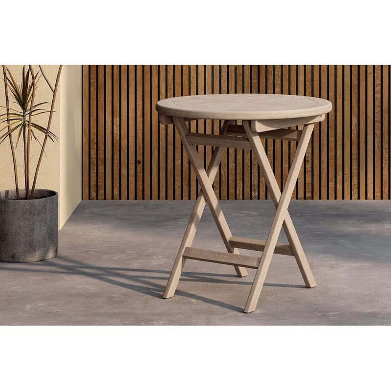 Kenya Cafébord 70 cm - Whitewash - Utemöbler & utemiljö - Balkong & altan - Balkongmöbler - Balkongbord