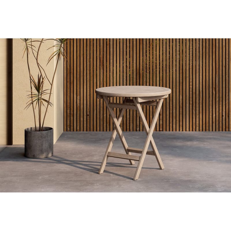 Kenya Cafébord 70 cm - Whitewash - Utemöbler & utemiljö - Balkong & altan - Balkongmöbler - Balkongbord