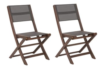 Kettelle Klappstol Utomhus 57x50x90 cm - Mörkbrun/Grå - Utemöbler & utemiljö - Balkong & altan - Balkongmöbler - Balkongstol