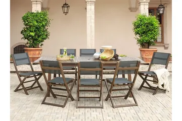 Kettelle Klappstol Utomhus 57x50x90 cm - Mörkbrun/Grå - Utemöbler & utemiljö - Balkong & altan - Balkongmöbler - Balkongstol