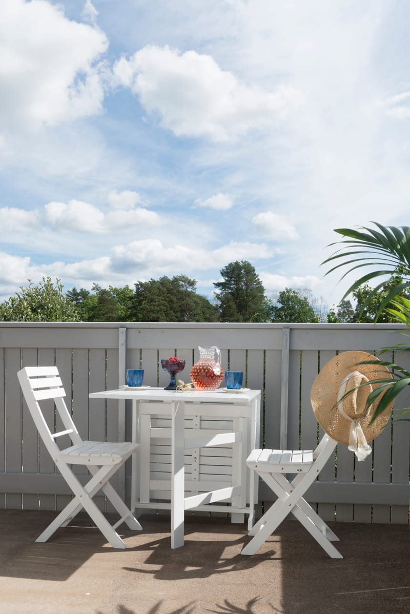 Klappstol Hillerstorp Åre 2-pack - Vit - Utemöbler & utemiljö - Balkong & altan - Balkongmöbler - Balkongstol