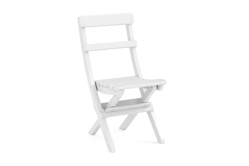 Klappstol utomhus, Vit