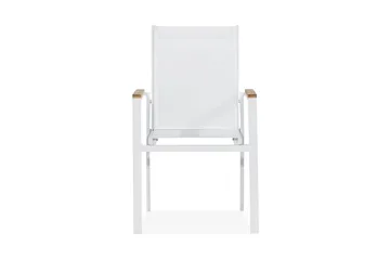 Las Vegas Stapelstol Utomhus - Teak/Vit - Utemöbler & utemiljö - Balkong & altan - Balkongmöbler - Balkongstol