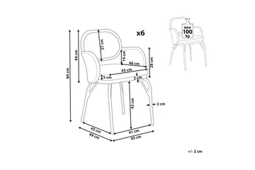Leamington Karmstol Utomhus - Natural/Beige/Grå/Svart - Utemöbler & utemiljö - Balkong & altan - Balkongmöbler - Balkongstol