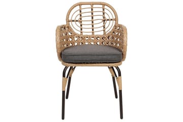 Leamington Karmstol Utomhus - Natural/Beige/Grå/Svart - Utemöbler & utemiljö - Balkong & altan - Balkongmöbler - Balkongstol