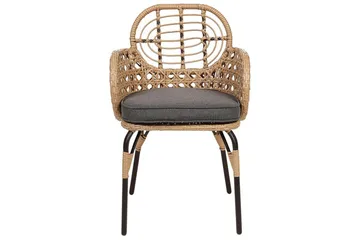 Leamington Karmstol Utomhus - Natural/Beige/Grå/Svart - Utemöbler & utemiljö - Balkong & altan - Balkongmöbler - Balkongstol