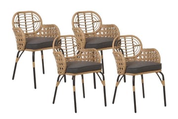 Leamington Karmstol Utomhus - Natural/Beige/Grå/Svart - Utemöbler & utemiljö - Balkong & altan - Balkongmöbler - Balkongstol