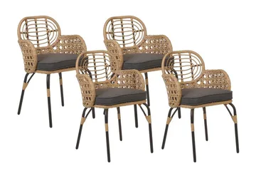 Leamington Karmstol Utomhus - Natural/Beige/Grå/Svart - Utemöbler & utemiljö - Balkong & altan - Balkongmöbler - Balkongstol