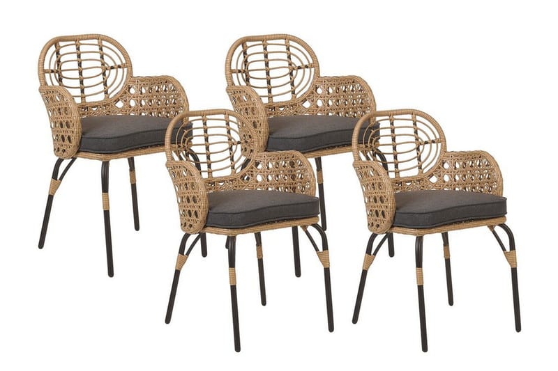 Leamington Karmstol Utomhus - Natural/Beige/Grå/Svart - Utemöbler & utemiljö - Balkong & altan - Balkongmöbler - Balkongstol