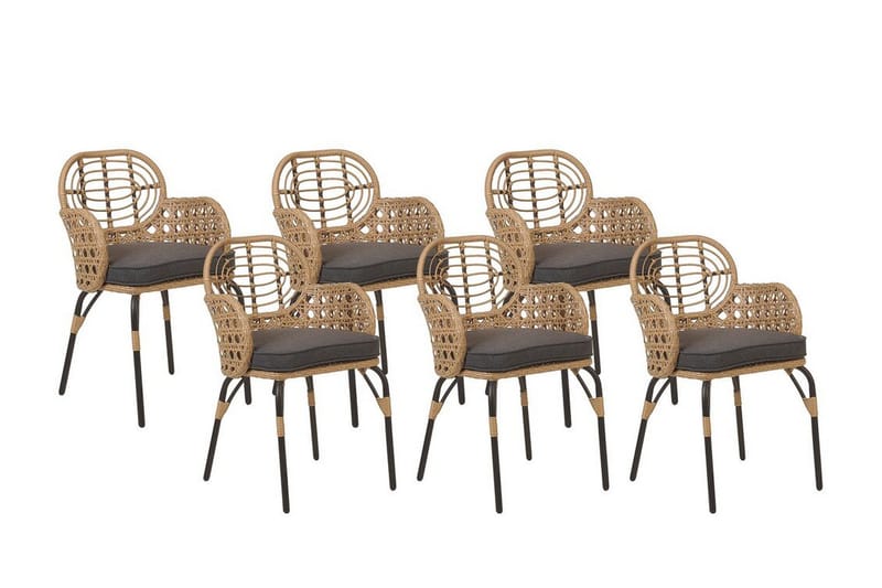 Leamington Karmstol Utomhus - Natural/Beige/Grå/Svart - Utemöbler & utemiljö - Balkong & altan - Balkongmöbler - Balkongstol