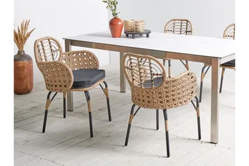 Leamington Karmstol Utomhus - Natural/Beige/Grå/Svart - Utemöbler & utemiljö - Balkong & altan - Balkongmöbler - Balkongstol