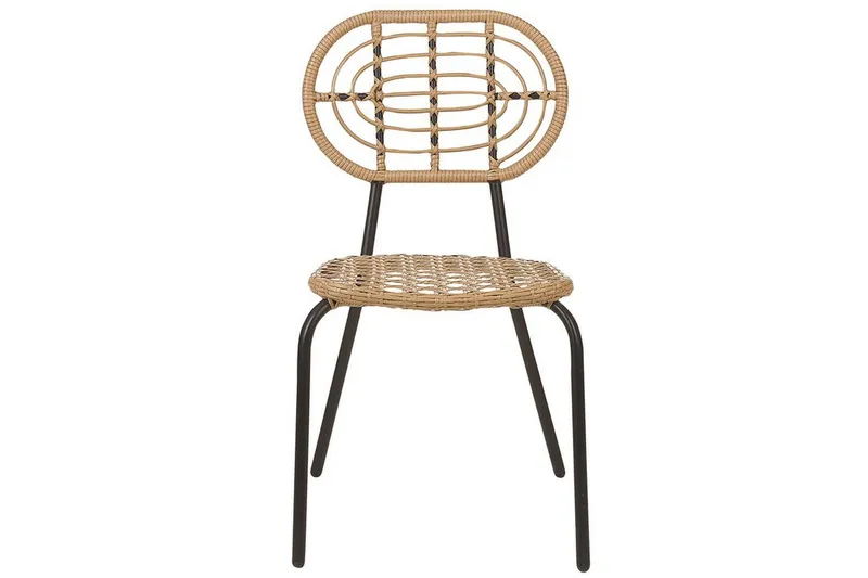 Leamington Matstol Utomhus - Natural/Beige/Svart - Utemöbler & utemiljö - Balkong & altan - Balkongmöbler - Balkongstol