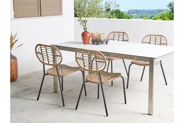 Leamington Matstol Utomhus - Natural/Beige/Svart - Utemöbler & utemiljö - Balkong & altan - Balkongmöbler - Balkongstol