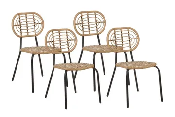 Leamington Matstol Utomhus - Natural/Beige/Svart - Utemöbler & utemiljö - Balkong & altan - Balkongmöbler - Balkongstol