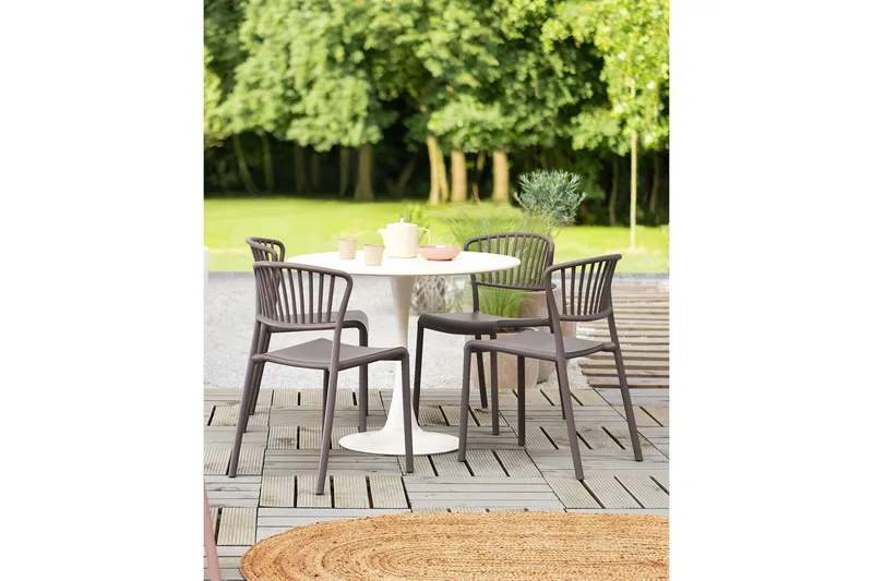 Leverano Matstol Utomhus - Beige - Utemöbler & utemiljö - Balkong & altan - Balkongmöbler - Balkongstol