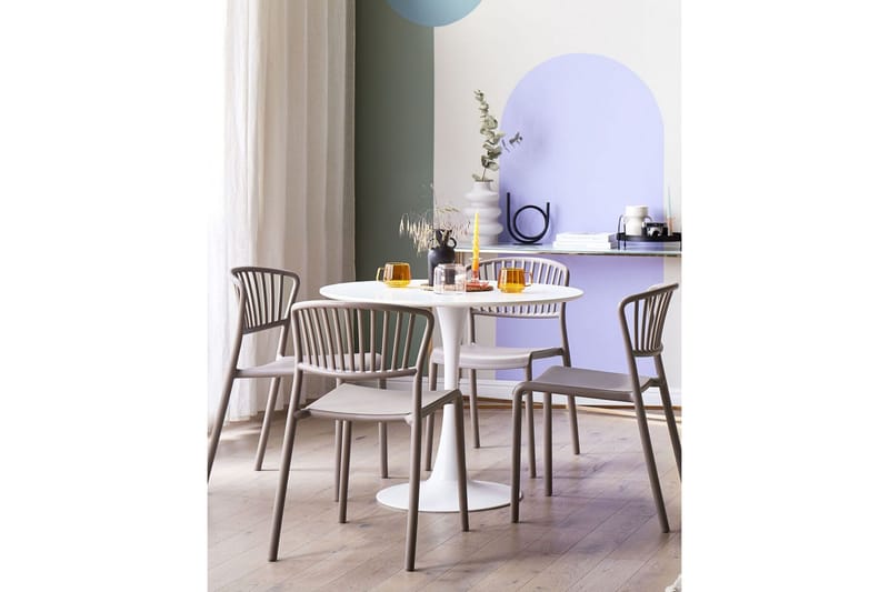 Leverano Matstol Utomhus - Beige - Utemöbler & utemiljö - Balkong & altan - Balkongmöbler - Balkongstol