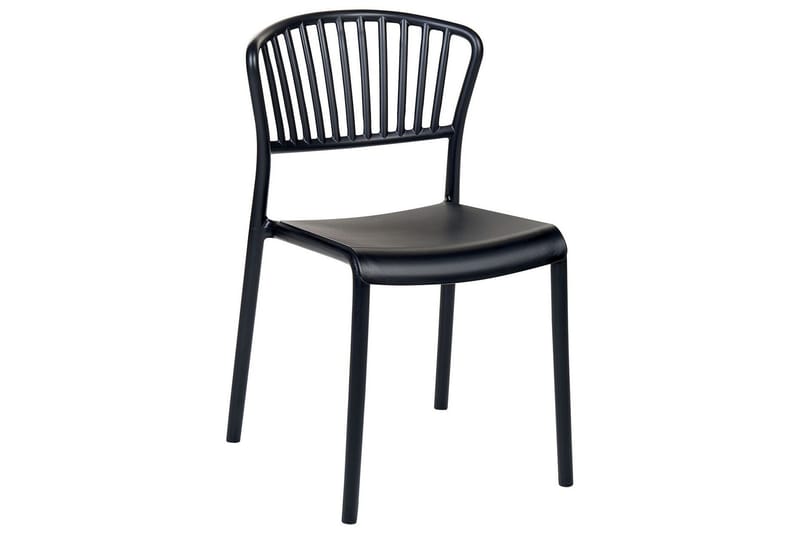 Leverano Matstol Utomhus, Svart