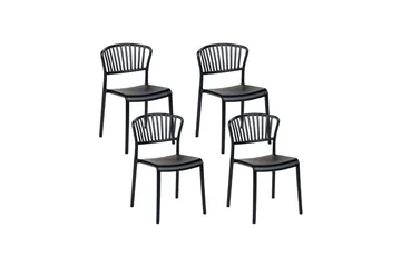 Leverano Matstol Utomhus - Svart - Utemöbler & utemiljö - Balkong & altan - Balkongmöbler - Balkongstol