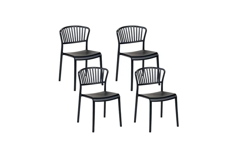 Leverano Matstol Utomhus - Svart - Utemöbler & utemiljö - Balkong & altan - Balkongmöbler - Balkongstol