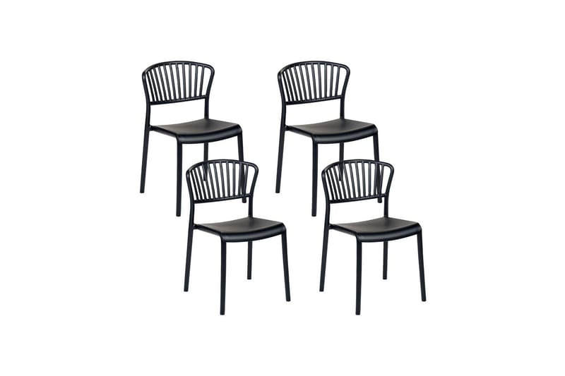 Leverano Matstol Utomhus - Svart - Utemöbler & utemiljö - Balkong & altan - Balkongmöbler - Balkongstol