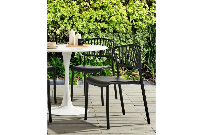 Leverano Matstol Utomhus - Svart - Utemöbler & utemiljö - Balkong & altan - Balkongmöbler - Balkongstol