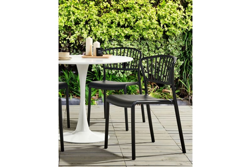 Leverano Matstol Utomhus - Svart - Utemöbler & utemiljö - Balkong & altan - Balkongmöbler - Balkongstol