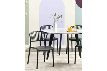 Leverano Matstol Utomhus - Svart - Utemöbler & utemiljö - Balkong & altan - Balkongmöbler - Balkongstol