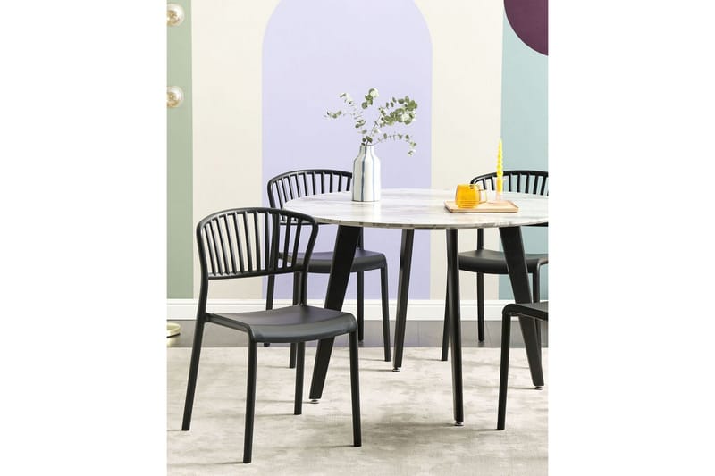 Leverano Matstol Utomhus - Svart - Utemöbler & utemiljö - Balkong & altan - Balkongmöbler - Balkongstol