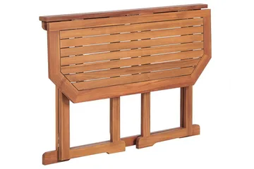 Manuele Hopfällbart Balkongbord och Trädgårdsbord 110 cm Trä - Ljusbrun - Utemöbler & utemiljö - Balkong & altan - Balkongmöbler - Balkongbord