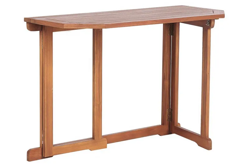 Manuele Hopfällbart Balkongbord och Trädgårdsbord 110 cm Trä - Ljusbrun - Utemöbler & utemiljö - Balkong & altan - Balkongmöbler - Balkongbord